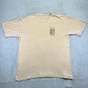 Crazy Shirts Size XXL Beer Dyed Bills Beer Removal Service Tan Faded Hawaii Y2k